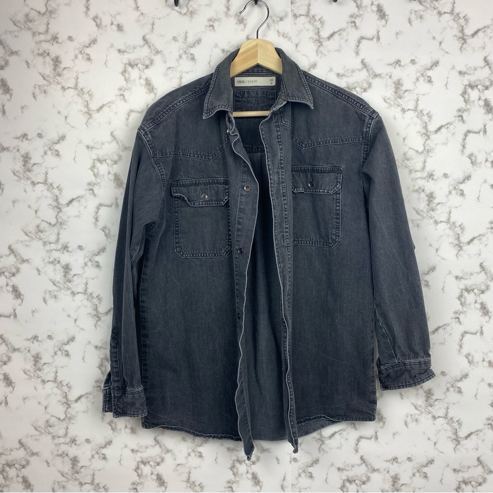 ASOS Dark Gray Denim Shirt